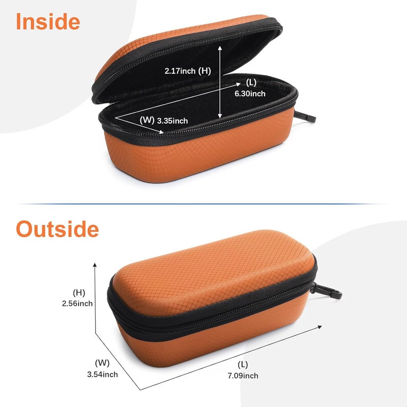Bukere Double Eyeglasses Case with Adjustable Slots, EVA Hard-shell Travel Dual Glasses Sunglasses Organizer for Men Women - Image 5
